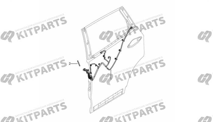 Жгут проводов задней двери Dong Feng