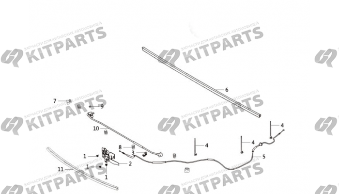 Блокировка капота Haval Wingle 7