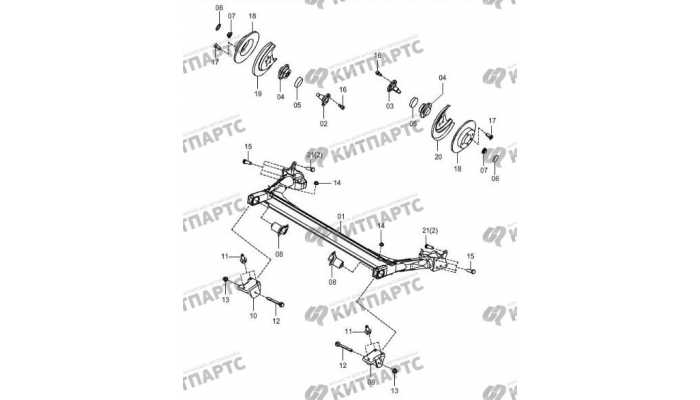 Back shaft-disc brake FAW