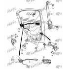 Петли и стеклоподъемник задней двери