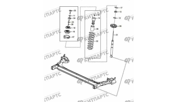 Rear sliding column assembly FAW