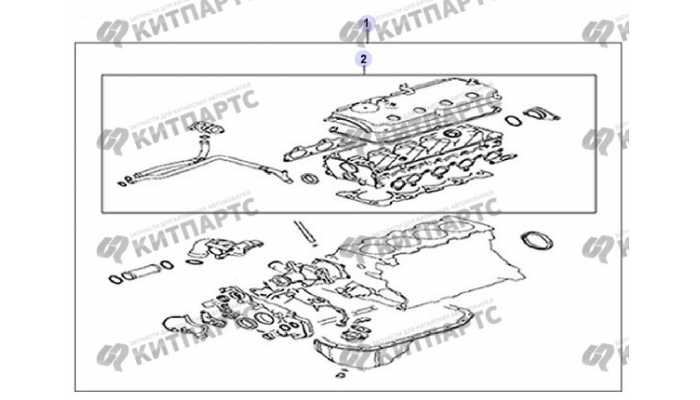 Комплект прокладок и РТИ двигателя Great Wall Hover