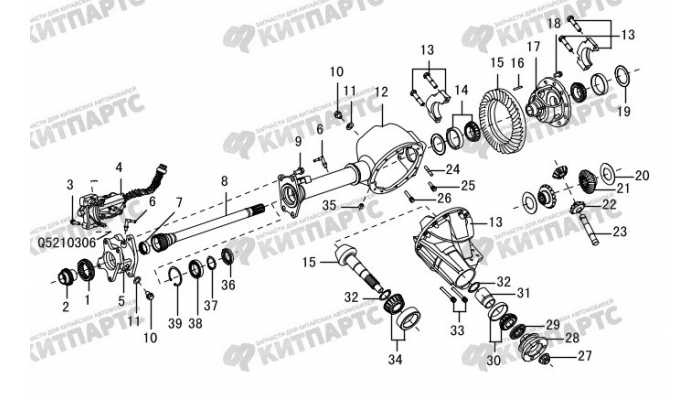 Мост передний (бензин, в разборе) Great Wall Hover H5