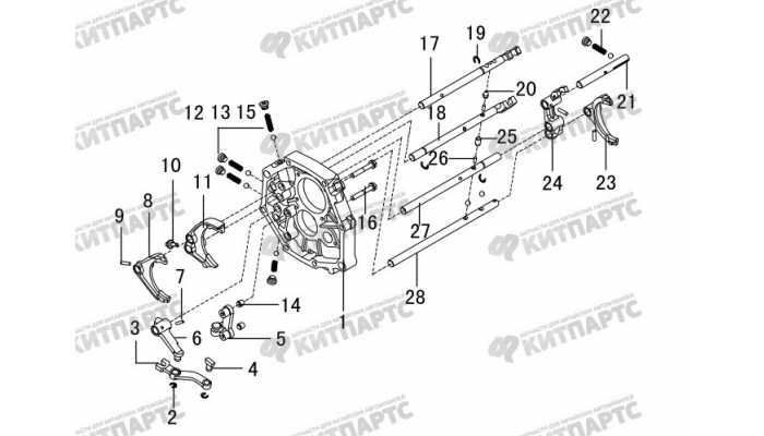 Вилки КПП выбора передач Great Wall DW Hower H3