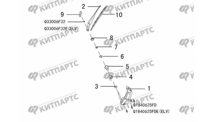 Стеклоочиститель двери задка Great Wall Hover H3 New